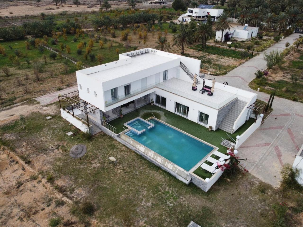 Villa Dar Jamila - Au Coeur De L'Oasis - Gabès Esterno foto